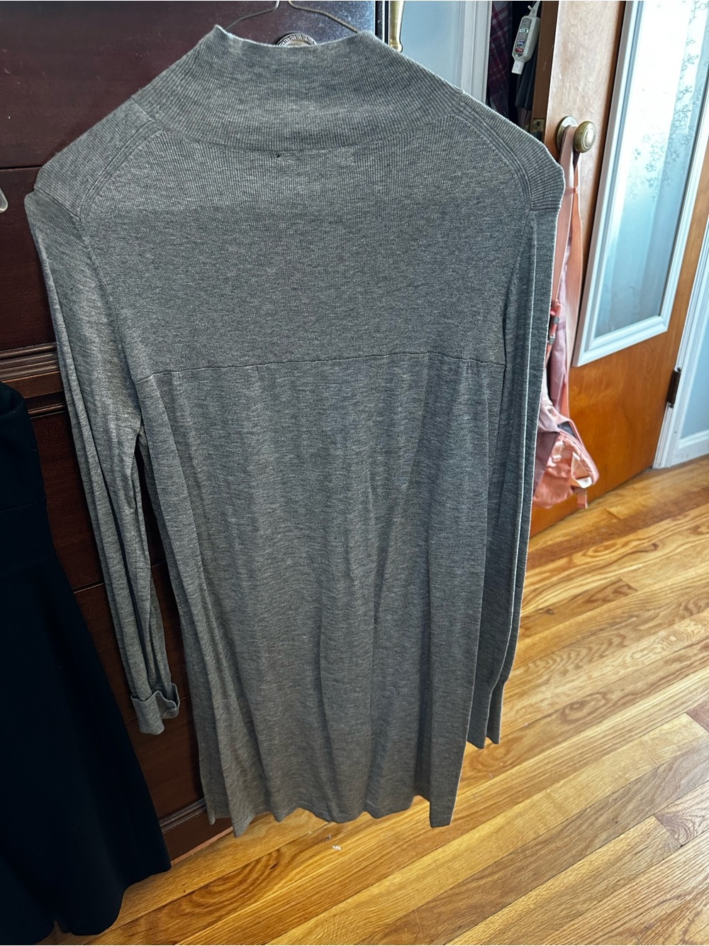 Lightweight Long turtle neck sweater dress Gray size S